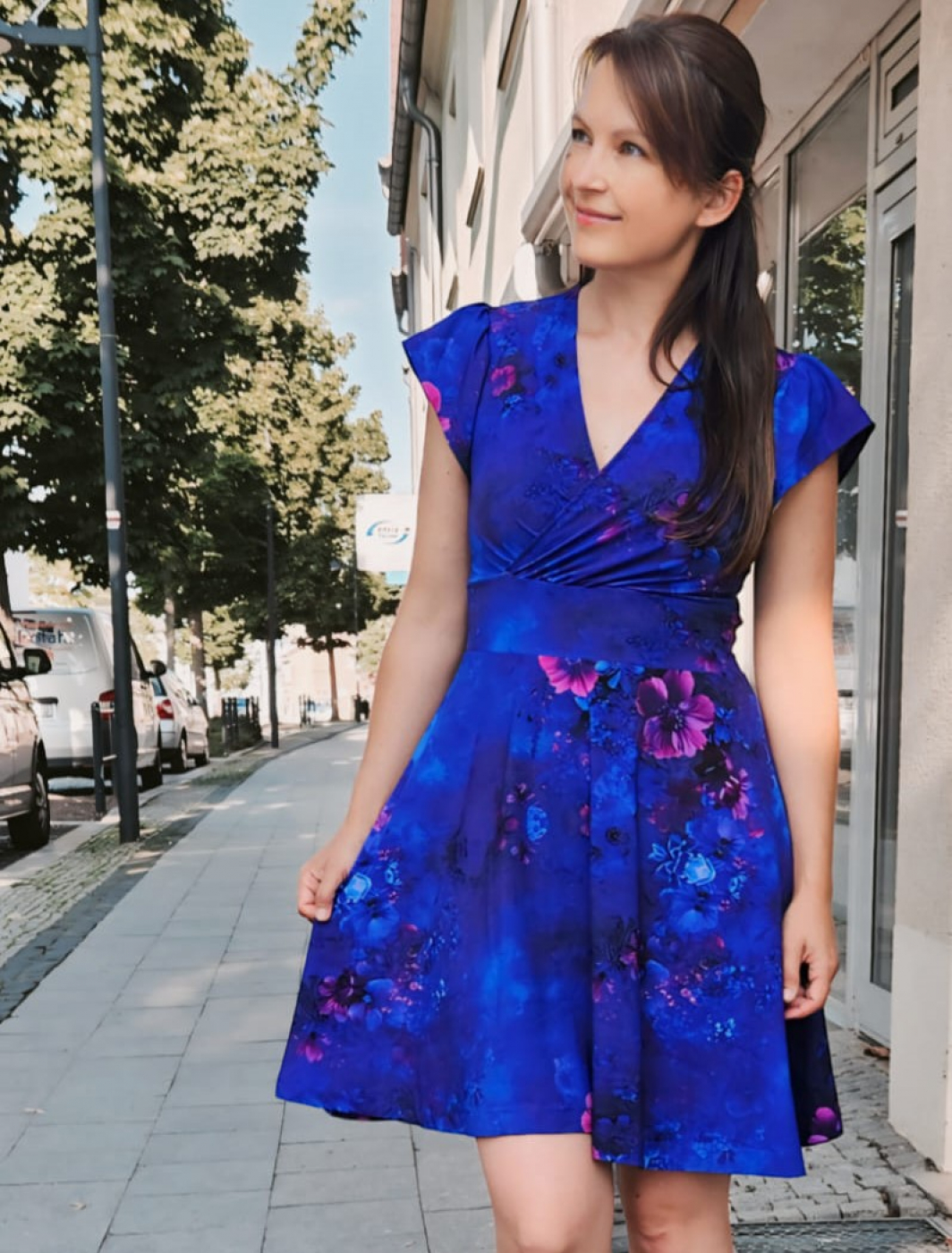 Papierschnittmuster: Kleid Felia Gr. 34 - 50, optional mit gratis Ebook - Kopie